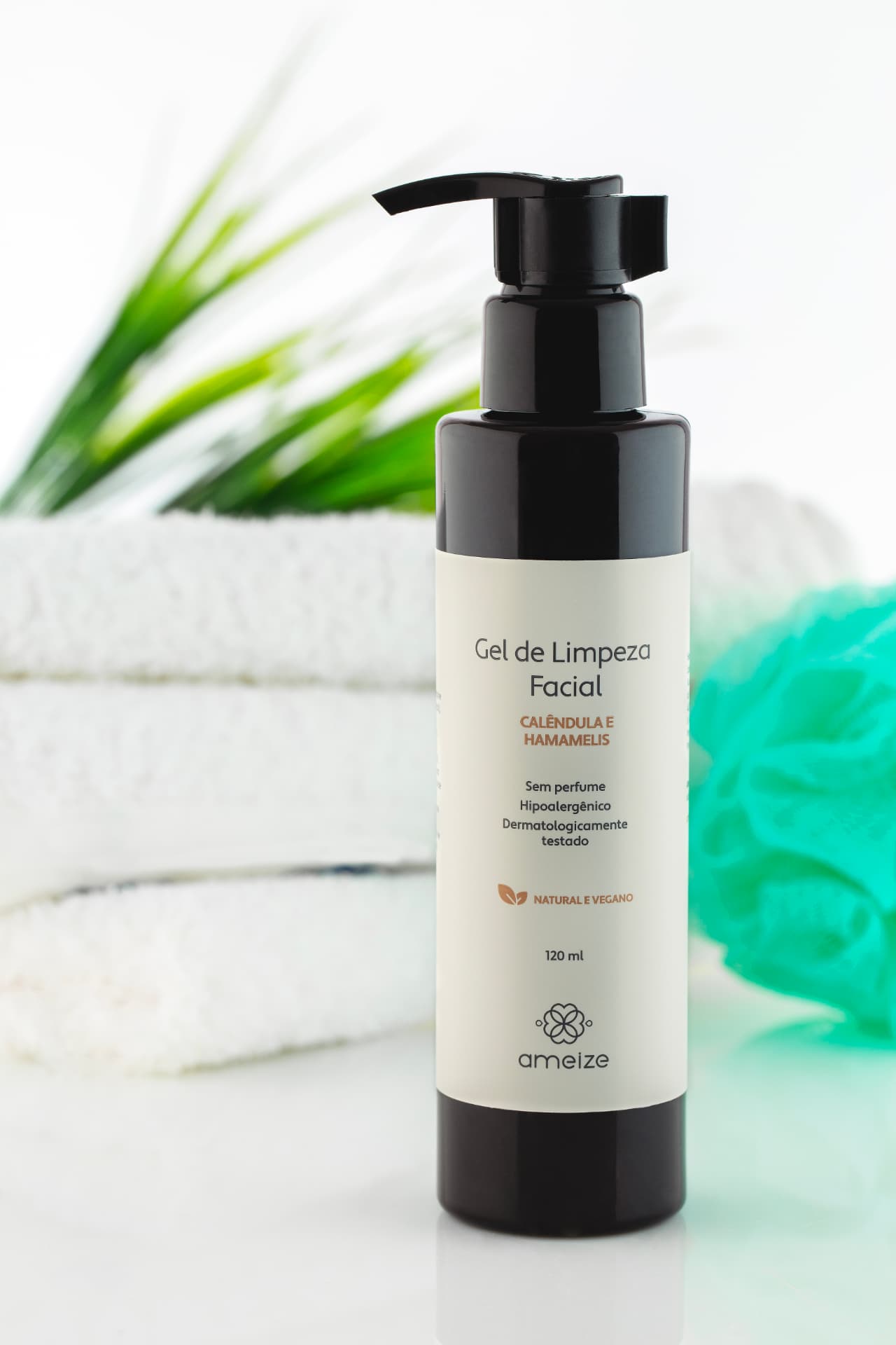 Gel de Limpeza Facial Ameize em ambiente de cuidado